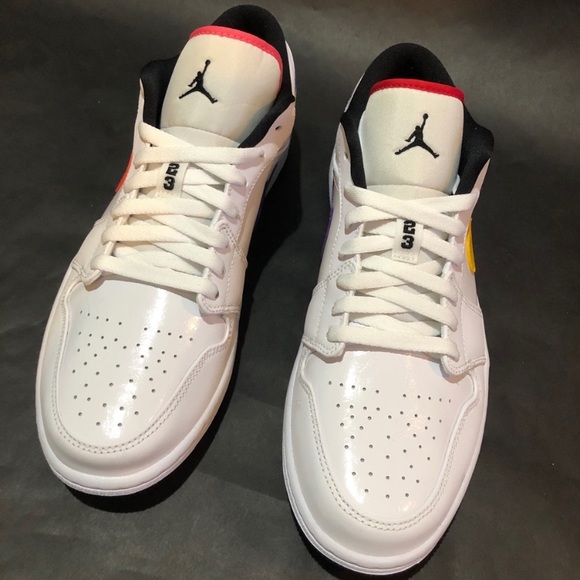 Nike Air Jordan 1 Low Multi Color Swoosh - Picture 5 of 10